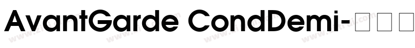 AvantGarde CondDemi字体转换